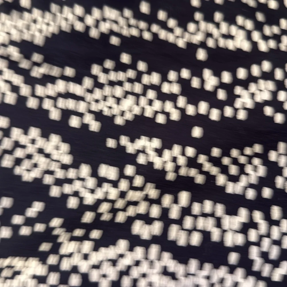 Elle Black and White Patterned Cuffed Shorts-6